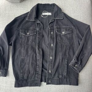 Zara black denim jacket